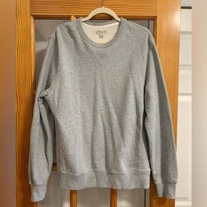 J. Crew 100% Cotton Light Gray Knit Sweatshirt Men’s Sz M